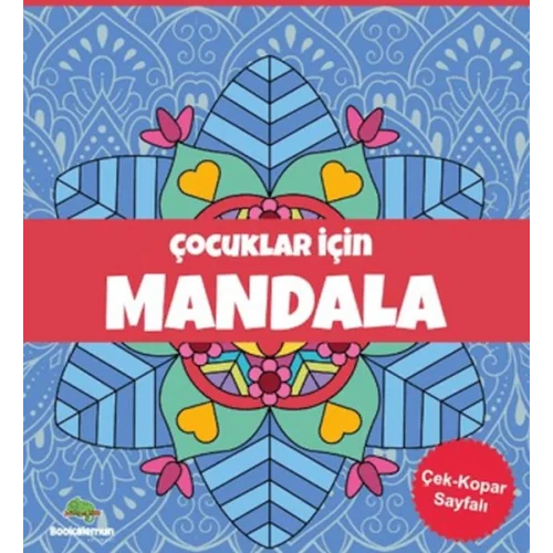 Çocuklar İçin Mandala - Mavi