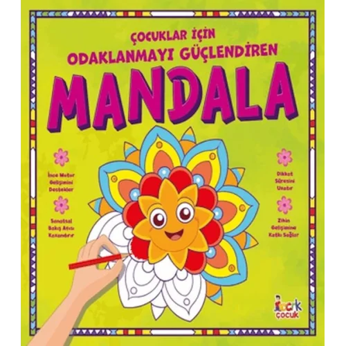 Çocuklar İçin Odaklanmayı Güçlendiren Mandala