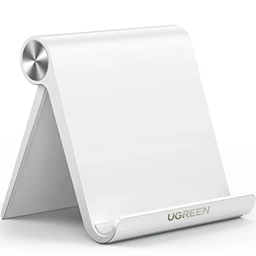 Çok Açılı Masaüstü Tablet Standı, Beyaz