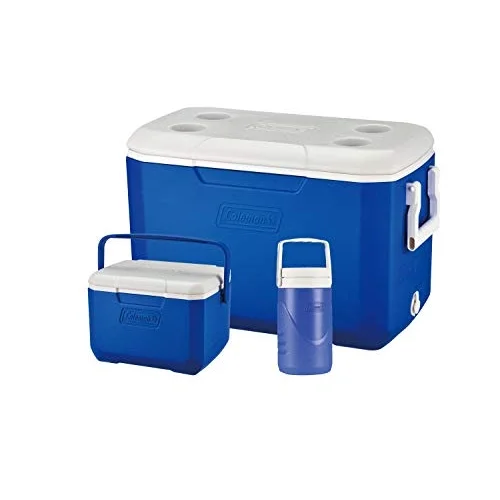 Cooler Box Combo 3lü Set, Poly-lite 48QT + Performance Serisi 6 Kişilik Cooler, 0,5 Litre Su Matarası