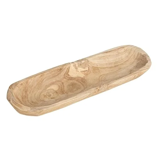 Creative beeinflußt da5397 Pure Deko Paulownia Holz Rechteck Schüssel