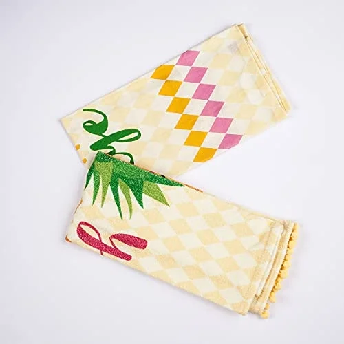 Crystal Mutfak Havlusu 2Li Pineapple