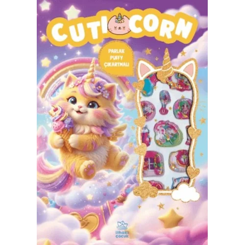 Cuticorn - Puffy Parlak Çıkartmalı Boyama Kitabı