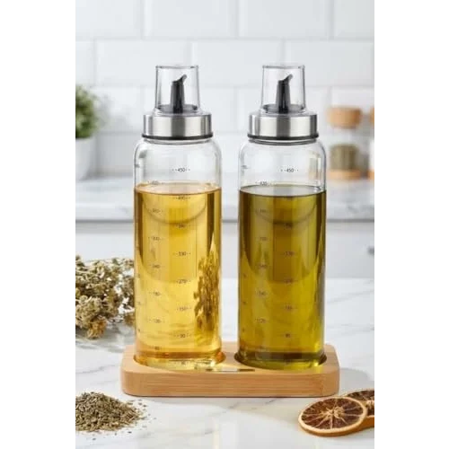 Damla Standlı Yağlık - Sirkelik Seti 500 ml