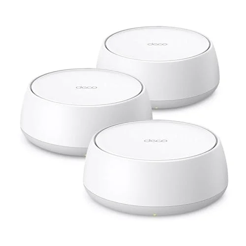 Deco BE22 (3-Pack) | Wi-Fi 7 Mesh Sistemi | BE3600 Mbps | Fiber Uyumlu | Çift Bant | AI-Roaming | 2 Adet Gigabit Port | 200 Cihaz | WPA3 | VPN | Mobil Uygulama ile Kolay Kurulum