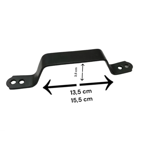 Mey İthalat® Demir Doğrama Kulp Siyah Kaplama