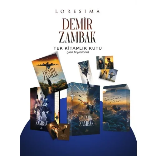 Demir Zambak 1 - Tek Kitaplık Kutu Yan Boyamalı