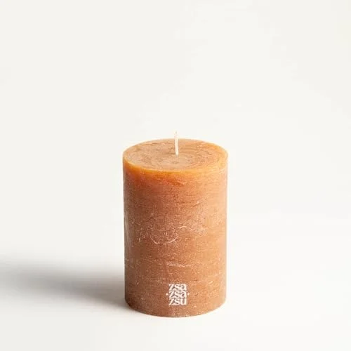 Deurne Amber Parafın Mum 9x9x13 Cm