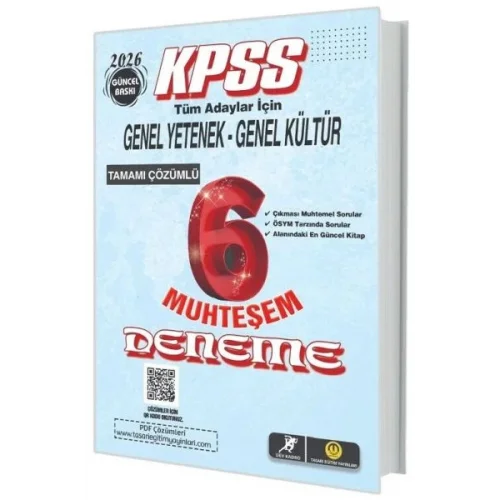 Dev Kadro KPSS Genel Yetenek Genel Kültür Muhteşem 6 Deneme Çözümlü