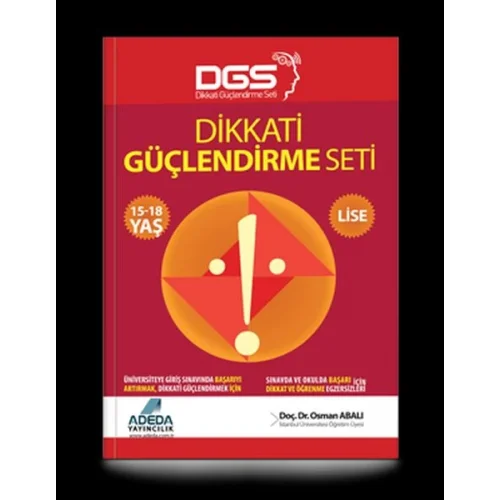 Dikkati Güçlendirme Seti Lise 15-18 Yaş