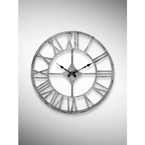 DM30 Serisi Roma Rakamlı Metal Duvar Saati Siyah 30 CM