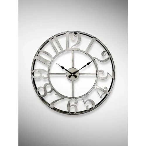 DM40GK Rakamlı Metal 40 cm Duvar Saati Gri