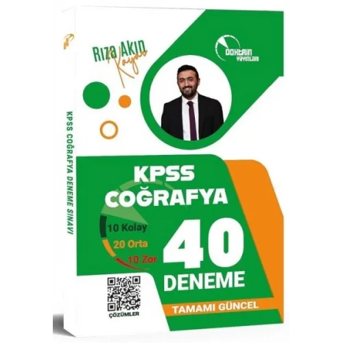 Doktrin KPSS Coğrafya 40 Deneme Çözümlü