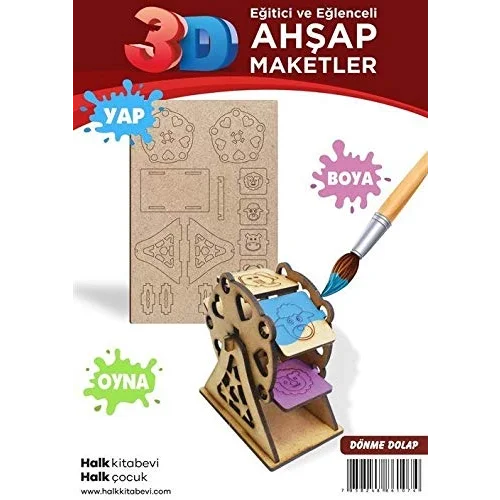 Dönme Dolap Ahşap Maket