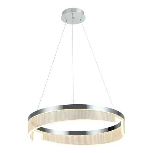 Dorada Orta Boy Ledli Krom Avize 40w 3000k
