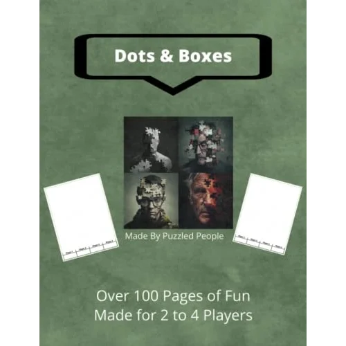 Dots & Boxes: Over 100 Pages: A Classic Strategy Game - Dot to Dot Grid - Large and Small Playing Squares - Big Book - Game of Dots, Boxes, Dot and Line, Pigs in a Pen - 2 to 4 Players