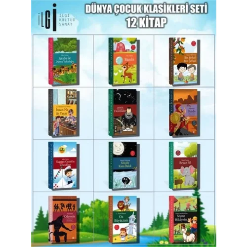 Dünya Çocuk Klasikleri Seti 12 Kitap