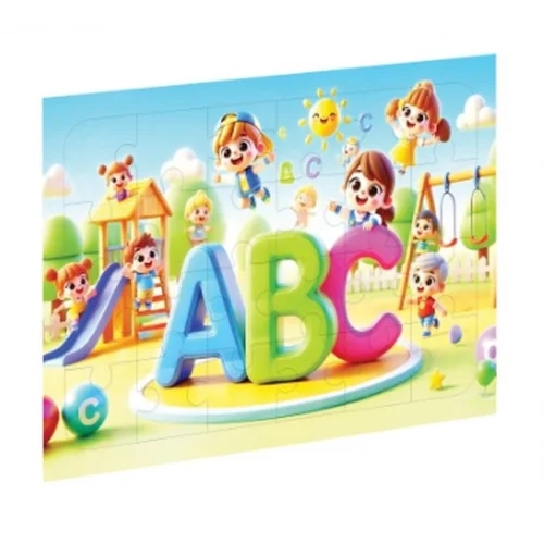 Eğlenceli Harfler Ahşap Puzzle