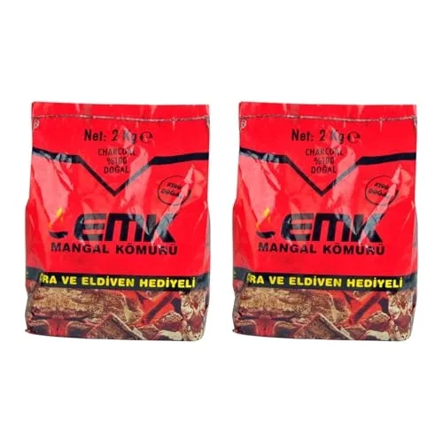 EMK Mangal Kömürü, 2 Kg Paket, 2li Set