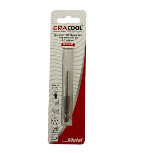 Mey İthalat® Eratool 54801 Altıgen Hss Matkap Ucu 2X69 mm