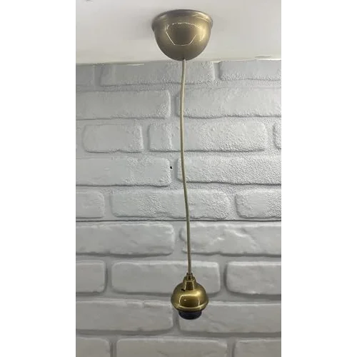 Eskitme Gold Avize Plastik Kablolu Sarkıt Duy E27 Tesisat