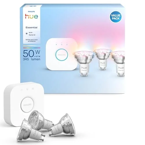 Essential 3lü GU10 Spot Başlangıç Seti 345 Lumen - 15.000 Saat Ampul Kullanım Ömrü