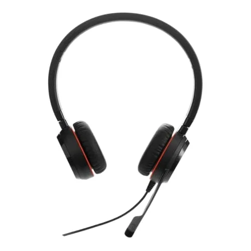Evolve 30 II, Microsoft Teams Sertifikalı Stereo Kablolu Kulaklık Çağrı Kontrol Ünitesi, Gürültü önleyici mikrofon, LED göstergeleri, mükemmel ses kalitesi - USB-C/A, Siyah
