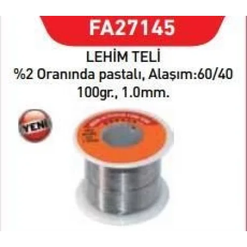 Mey İthalat® Fastbond 27145 Lehim Teli 1 mm 100 gr