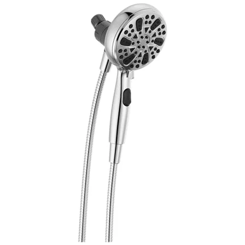 Faucet 6 sprey SureDock manyetik duş başlığı, el duşlu, hortumlu krom duş başlığı, duş başlıkları ve el duşları, el duşu, MagnaTite Docking, krom 75609