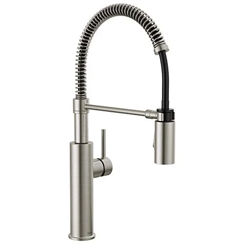 Faucet Antoni Pull Down Püskürtücülü Mutfak Bataryası, Ticari Mutfak Lavabo Bataryası, Mutfak Lavabo Muslukları, Manyetik Yerleştirme Püskürtme Kafası, SpotShield Paslanmaz 18803-SP-DST