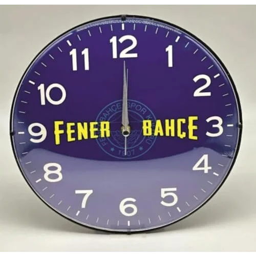 Fenerbahçe Lisanslı Duvar Saati Yazılı