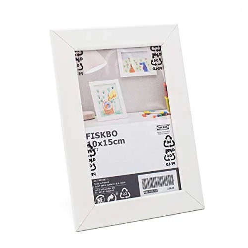 FISKBO resim,fotoğraf çerçeve beyaz 10cmx15cm,4 lü set