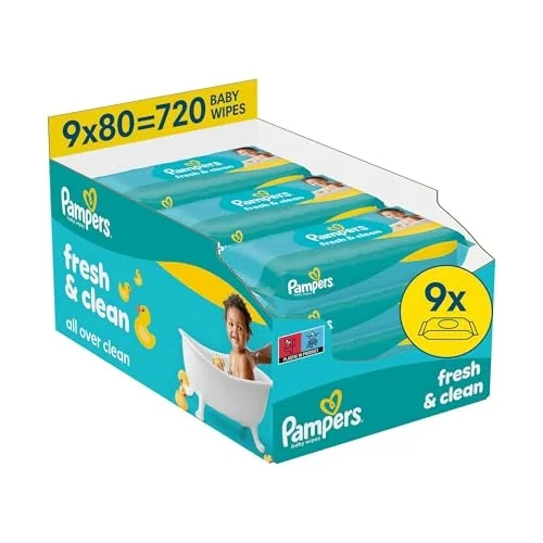 Fresh&Clean Bebek Islak Havlu 9 Paket 720 Yaprak