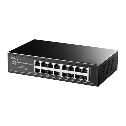 FS1016 16Port 10/100Mbps 1,6 Gb/sn Metal Kasa Rackmount Masaüstü Switch