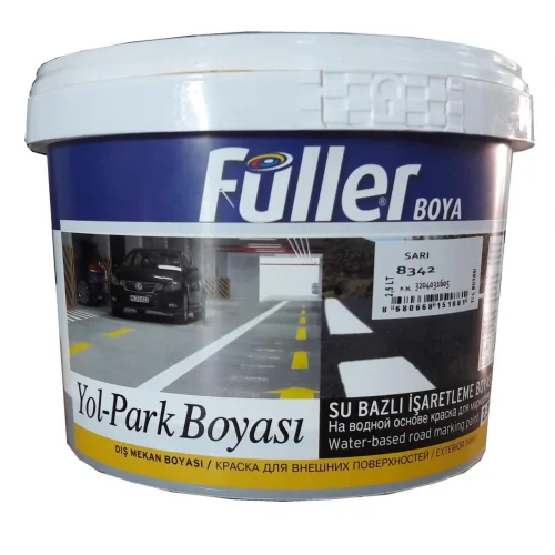 Mey İthalat® Füller Sarı Yol Çizgi Boyası 2,5 Litre Su Bazlı