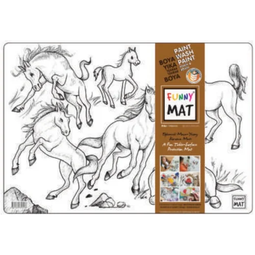 Funny Mat -  Atlar 33,5x48cm