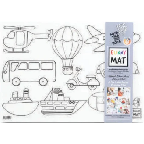Funny Mat - İş Makineleri Ve Taşıtlar 33,5 x 48 cm