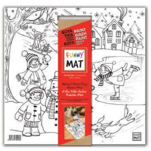 Funny Mat - Karlı Bir Gün 40x40cm