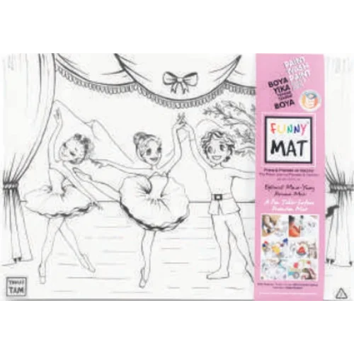 Funny Mat - Prens İle Prenses Ve Dansçılar 33,5 x 48 cm