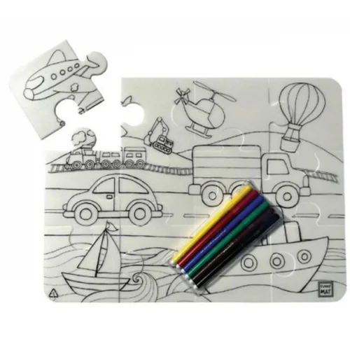 Funny Mat - Taşıtlar 30 X 40 Cm