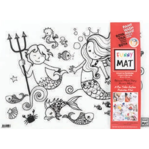 Funny Mat - Unıcorn Ve Deniz Kızı 33,5 x 48 cm