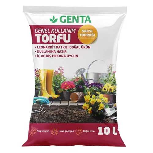 Genel Kullanım Torfu Saksı Toprağı 10 Lt