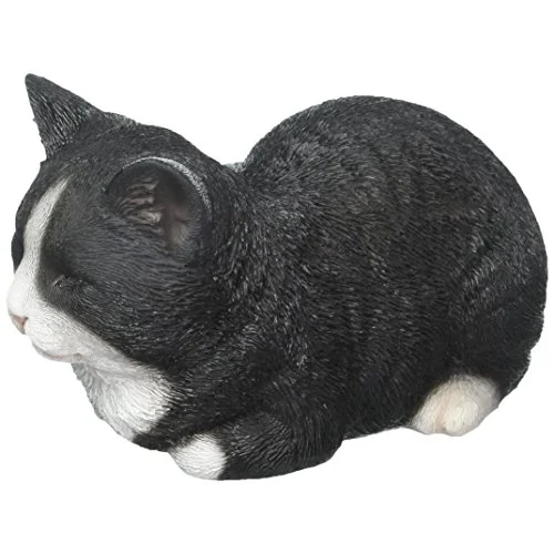 Gift Ltd Geschenk Statue, schlafende Katze, schwarz/weiß