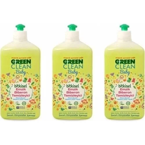 Green Clean Baby Bitkisel Biberon Emzik Temizleyici 500 ml x 3