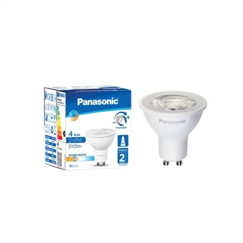 GU10 LED DİMLi LAMBA, SICAK BEYAZ IŞIK 4W 310LM 3000K