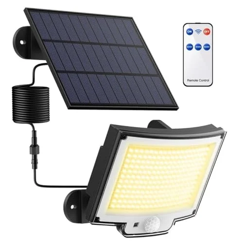 Güneş Enerjili, Hareket Sensörlü, 228 Boncuk LED Aydınlatma/GT-SL33