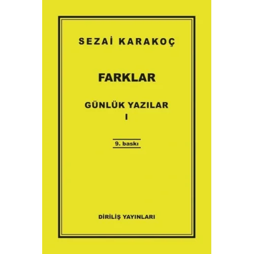 Günlük Yazılar 1 - Farklar