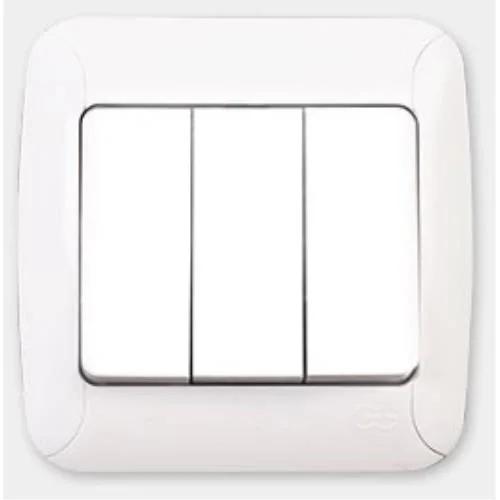 Mey İthalat® Günsan Fantasy Üçlü Anahtar Beyaz Renk