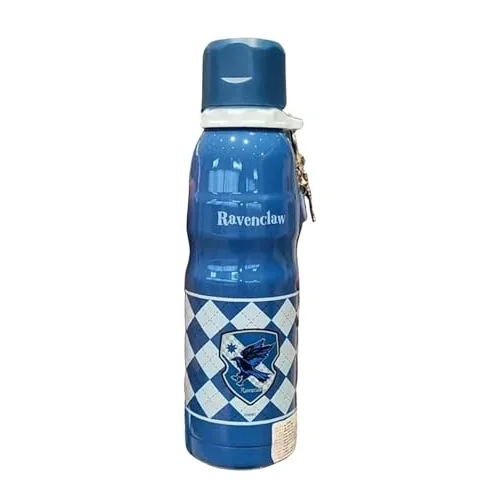Harry Potter Lisanslı Charmlı Termos, 600 ml Kapasite, Mavi