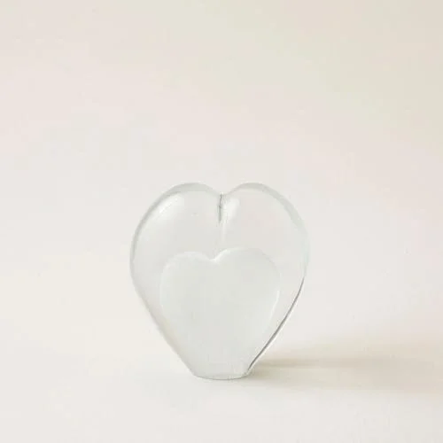 Hearto Kağıt Ağırlığı S Transparan
